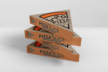 Die-Cut Pizza Slice Boxes